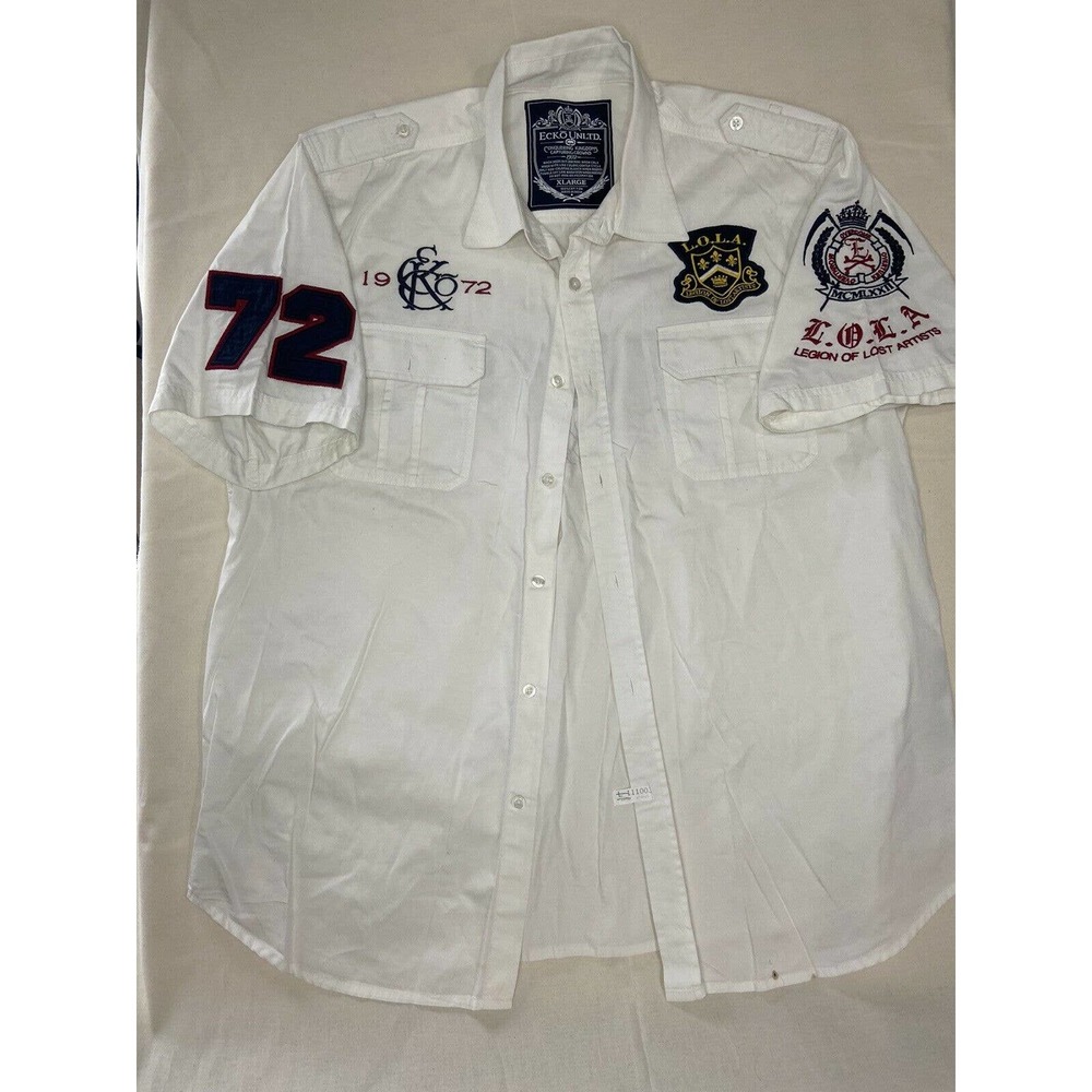 Ecko Mens Dress Shirt Legion of Lost Artist Extremely Rare Shirt Vintage Size XL